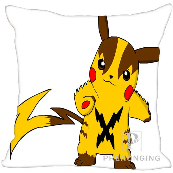 Pillowcases Заказная декоративная наволочка Пикачу Покемон квадратная Наволочка на молнии лучший подарок 40x40 см, 45x45 см(одна сторона) 180117#97 - Color: Pillowcases