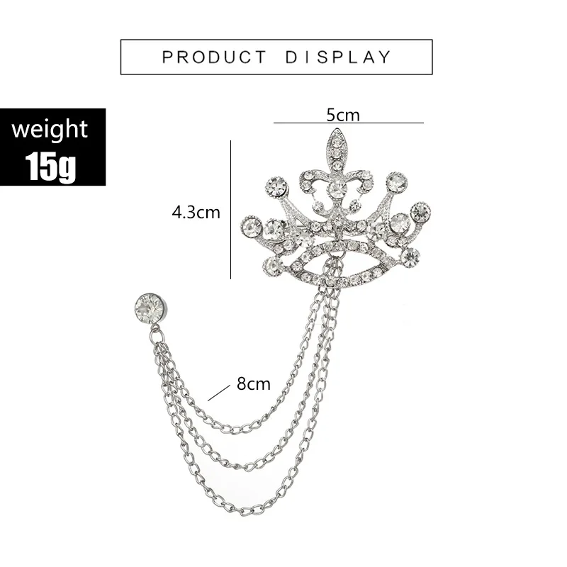 Новинка 2018 Корона ангела пятиконечная звезда олень шпильки с кисточками броши