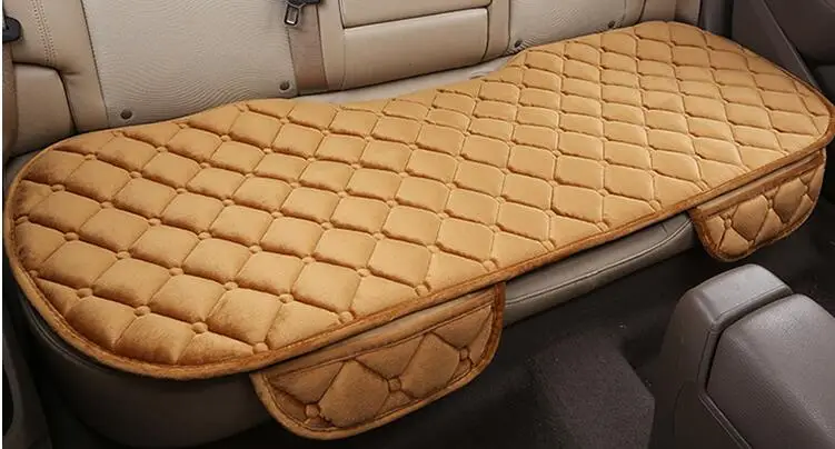 1 back seat Зимний чехол подушки сиденья автомобиля Универсальные Передние Задние чехлы для сидений Подушка для автомобильного кресла автомобильные принадлежности квадратный стиль роскошный Теплый - Название цвета: 1 back seat
