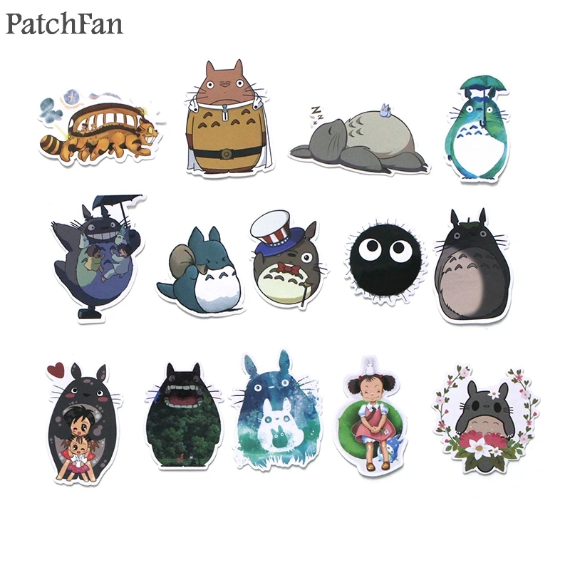 Patchfan 50 шт. Tonari no Totoro ПВХ водонепроницаемый мультфильм DIY Скрапбукинг альбом автомобильный багаж телефон ПК настенные наклейки для гитары A1386