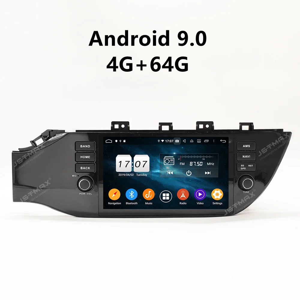 Автомобильный dvd плеер JSTMAX 9 дюймов Android 0 для KIA K2 RIO 2017 2018 gps навигация