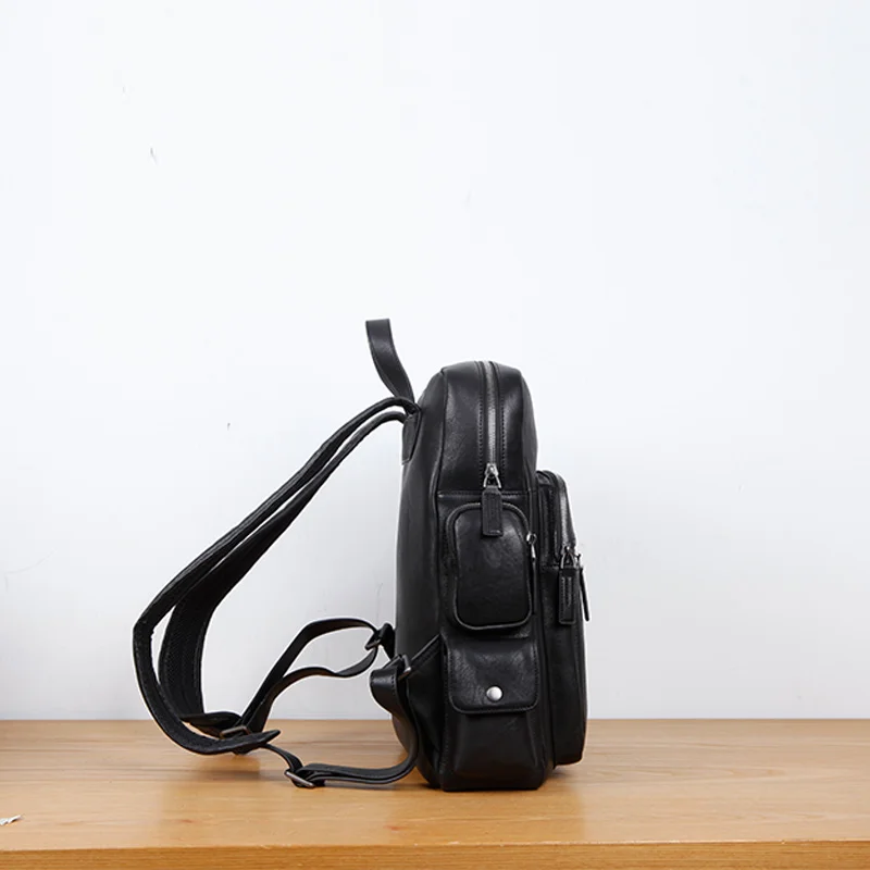 LAN мужской рюкзак из коровьей кожи брендовая британская большая дорожная сумка