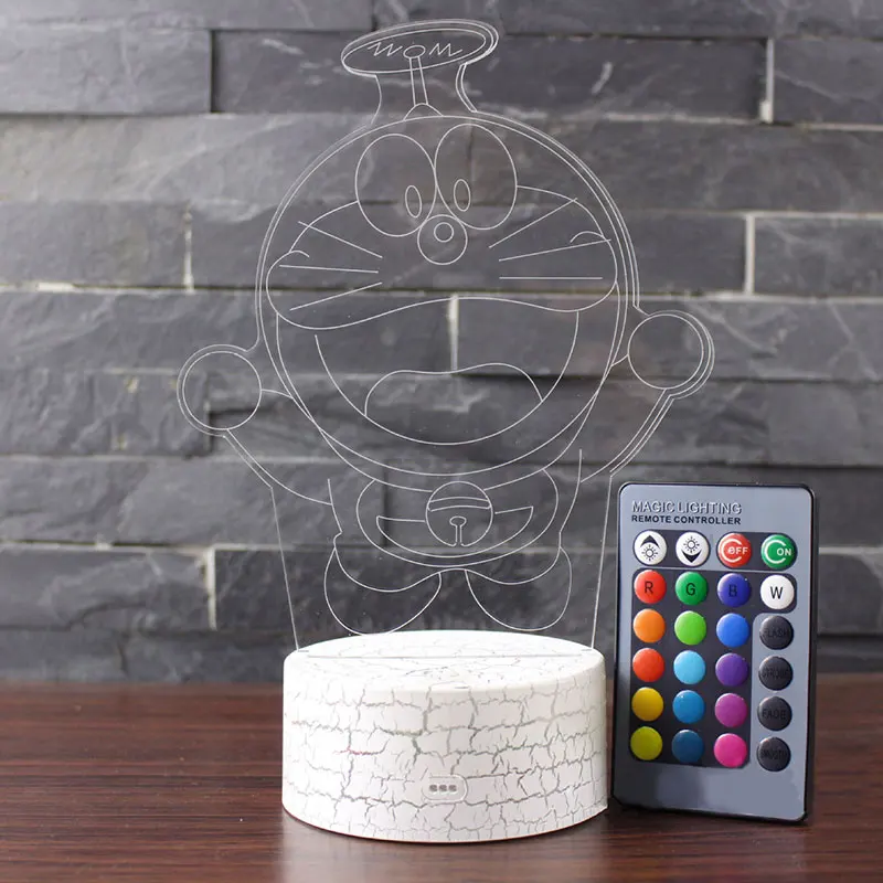 Фото Flying Doraemon theme 3D Lamp LED night light 7 Color Change Touch Mood Christmas present Dropshippping Освещение Flying Doraemon theme 3D Lamp LED night light 7 Color Change Touch Mood Christmas present Dropshippping Освещение
