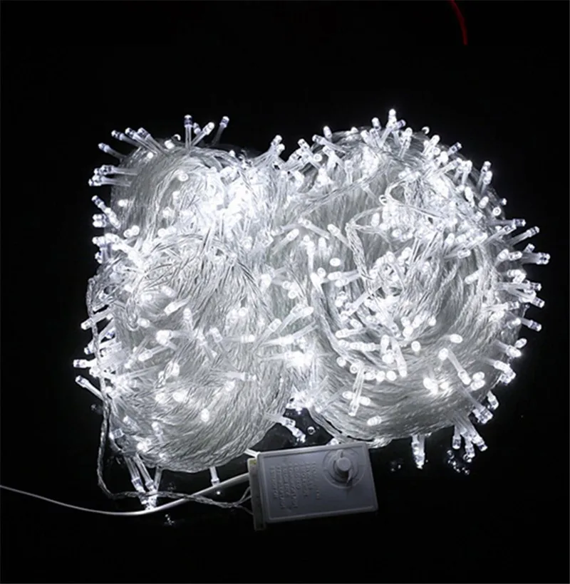 Jeebel 100 м 800 светодиоды новогодние гирлянды светодиодные 800leds Строка садовые фонари с 8 режимов для Новогодние для отдыха и вечеринок Свадебные украшения Xmas садовые светильники гирлянда новогодняя