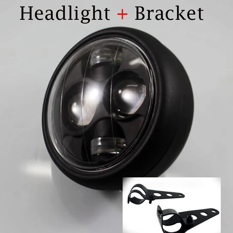 

Motorcycle Headlight Led Work Light HeadLamp With Bracket for Harley Motor Bike Suzuki Sportster