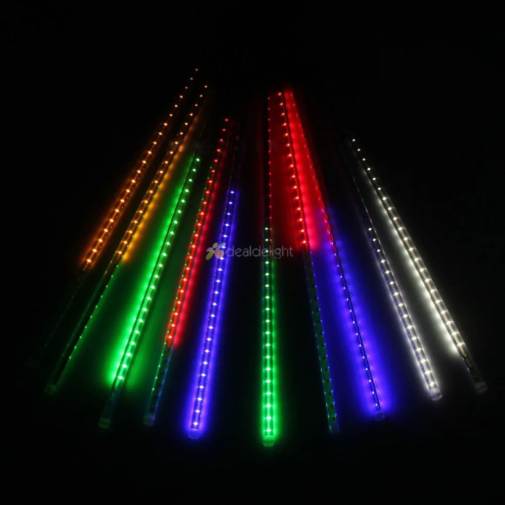 50 см 3528 SMD метеоритный дождь светильник 54 светодиода 10 трубок гирлянда вечерняя