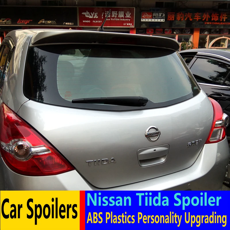Для Nissan Tiida спойлер 2006 2009 Высокое качество ABS Материал Автомобильный задний