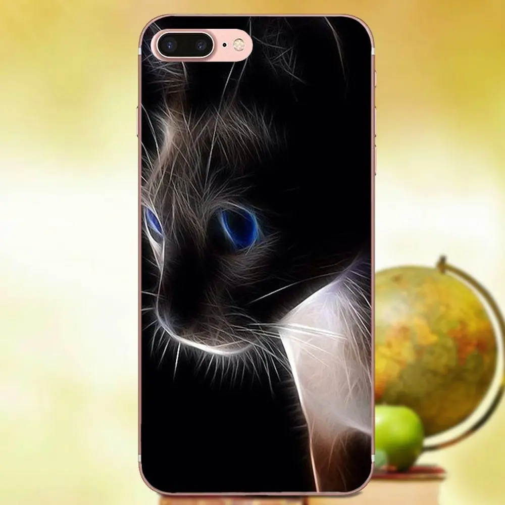Для Xiaomi Redmi Note 2 3S 4 4A 4X 5 5A 6 6A Pro Plus TPU шаблон телефон свет Фрактальный Кот