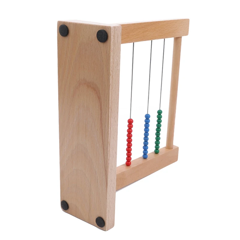 Деревянные Монтессори математический игрушечный бисер Abacus Игрушка