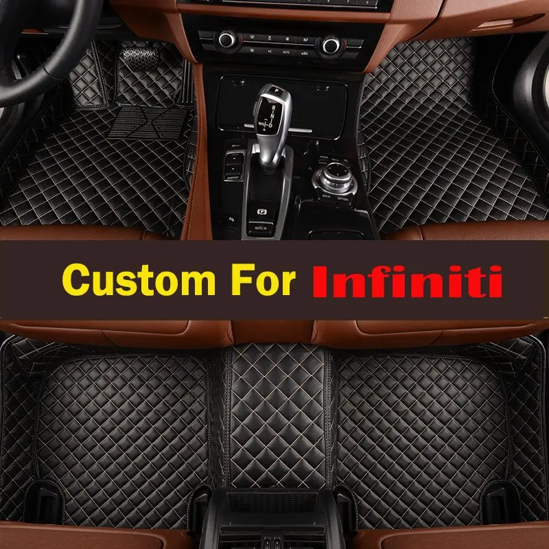 Профессии 3d Автомобильные Коврики для Infiniti Qx50 2016-2018 модели набор из 4 (черный и
