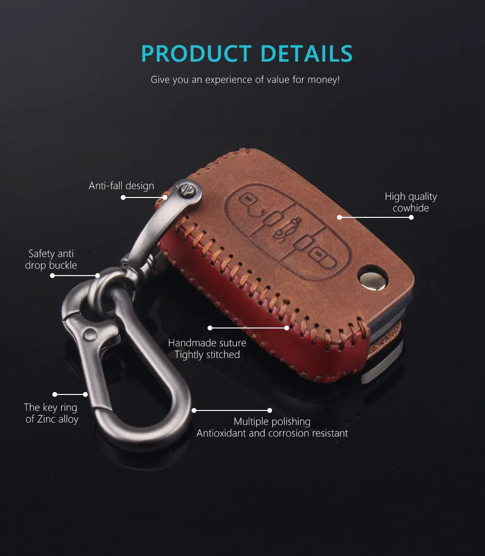 KEYYOU кожа 2/3 кнопки дистанционный ключ чехол для peugeot 207 307 308 407 406 407 408 RCZ для Citroen C2 C3 C4 C5 C6 сумка для ключей