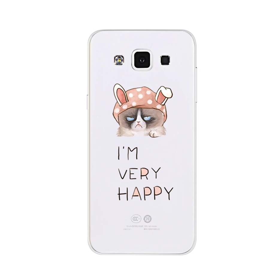 Чёрный матовый Чехол для телефона для samsung Galaxy A5 A 5, Мягкая силиконовая задняя крышка для samsung Galaxy A5 5 A, чехол, милый цветной бампер - Цвет: Чёрный матовый