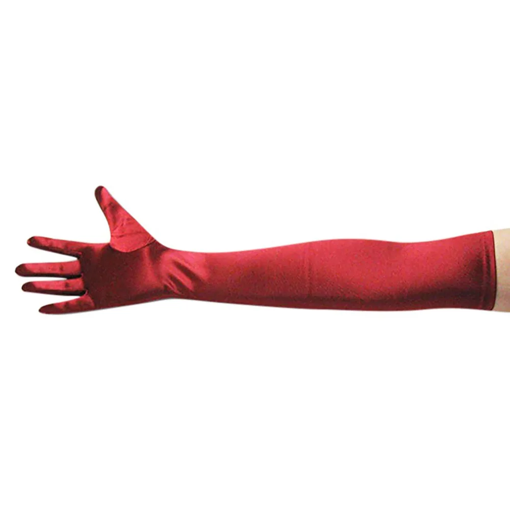 

Long Dress Gloves Satin Fun Gloves Dinner Performance Gloves d90327
