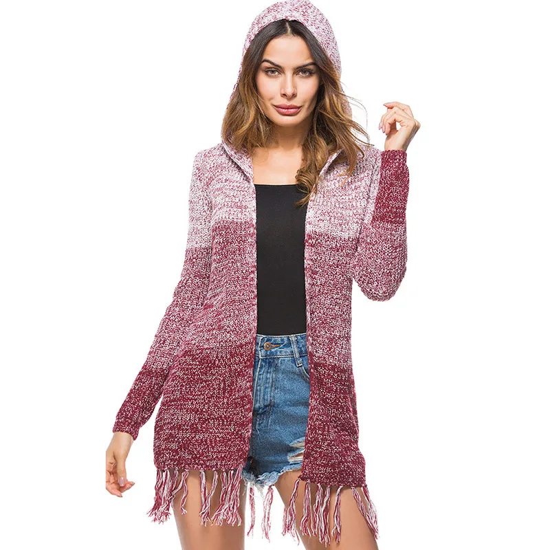 2019 New Women's Sweater Spring Summer Fashion Cardigan Solid Color Leisure Upper Outer Garment Beach Long Sleeve Splice |