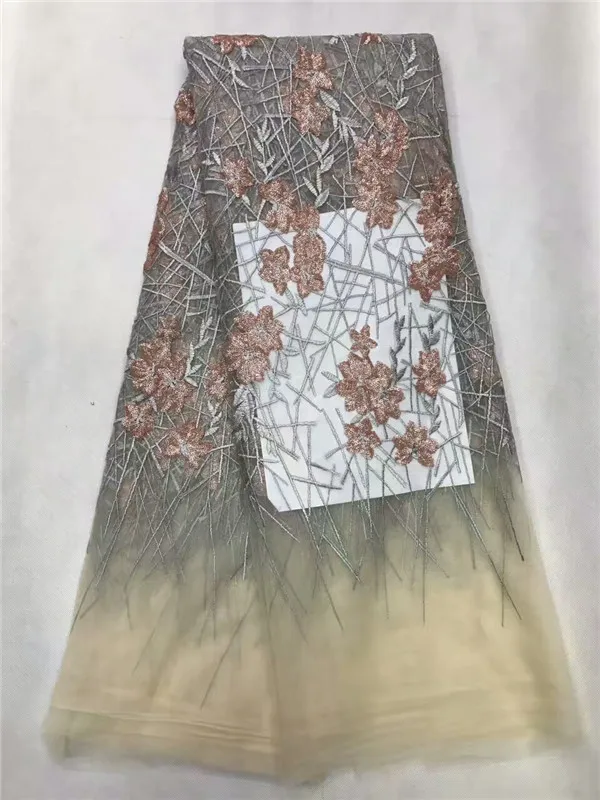 Белый Французский кружевной ткани вышивка африканская тюль для большой случаю в