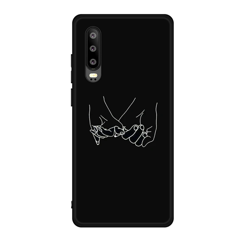 19 Черный чехол с узором для huawei P30 P20 P10 Pro Lite задняя крышка чехол для huawei P8 P9 Lite цветной узор матовый чехол - Цвет: 19
