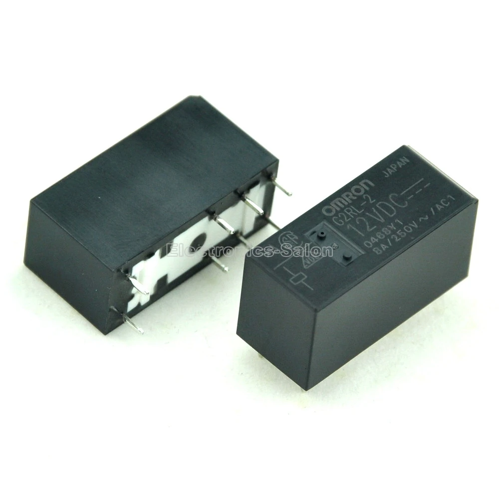 (10 шт./лот) G2RL 2 12VDC 12V Высокая Ёмкость низкий профиль DPDT 8 Ампер Мощность PCB реле.|power