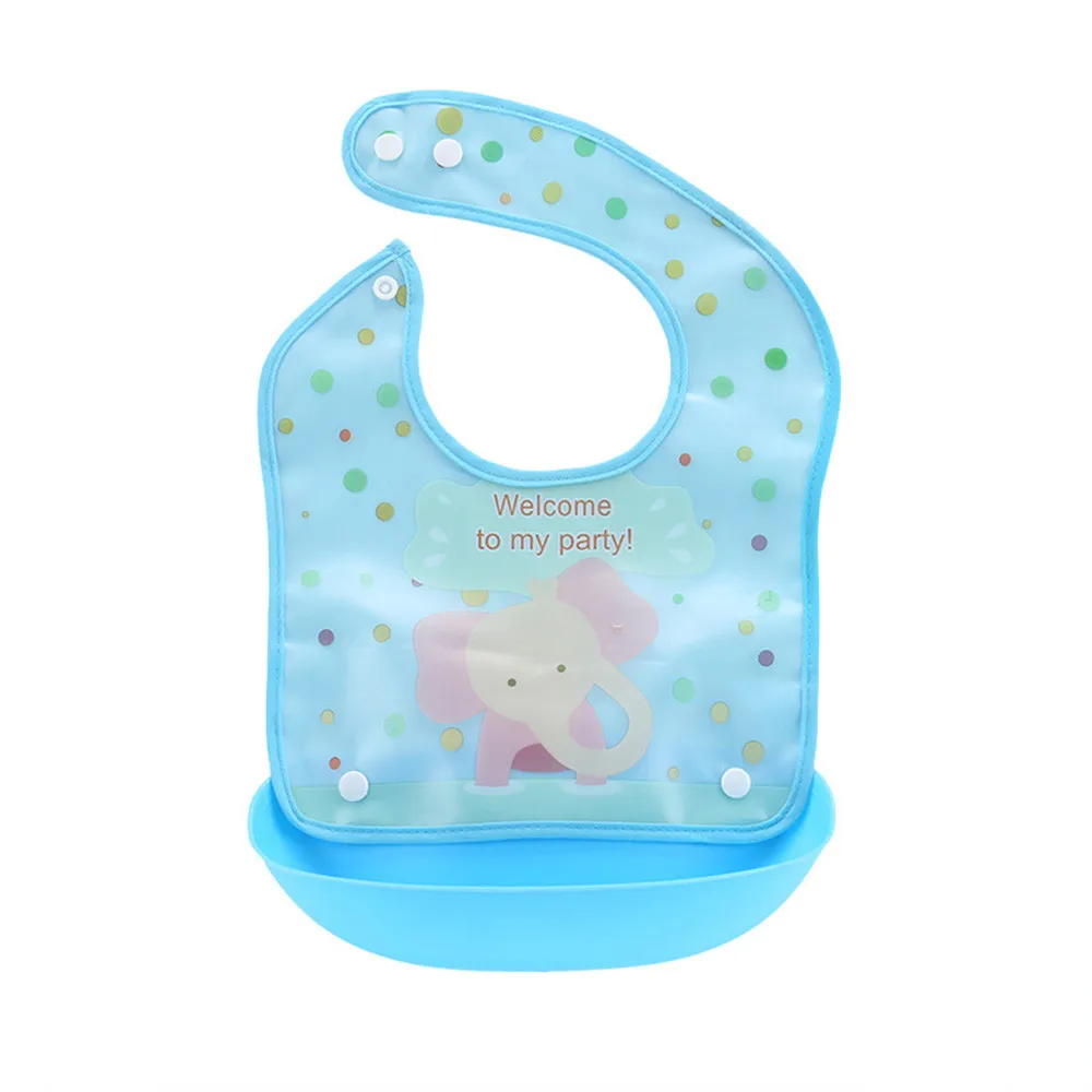 MUQGEWbaby вещи Детские съемная дети мальчики девочки Водонепроницаемый кормления фартук слюны Полотенца нагрудник халат bavoir Б b imperm в состоянии# y2 - Цвет: B