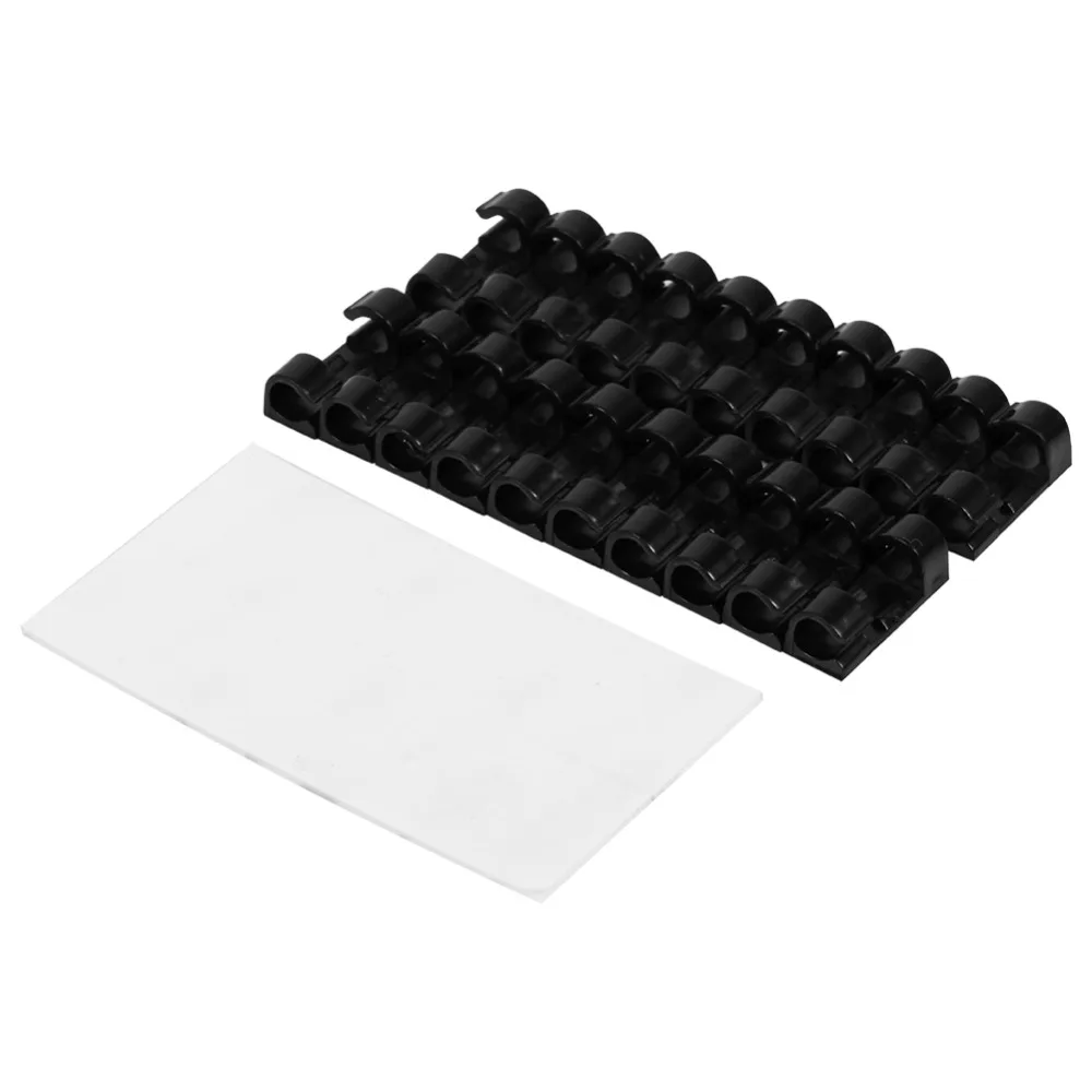 20 шт. зажимы Провода аккуратные держатель Кабельный организатор управляющий