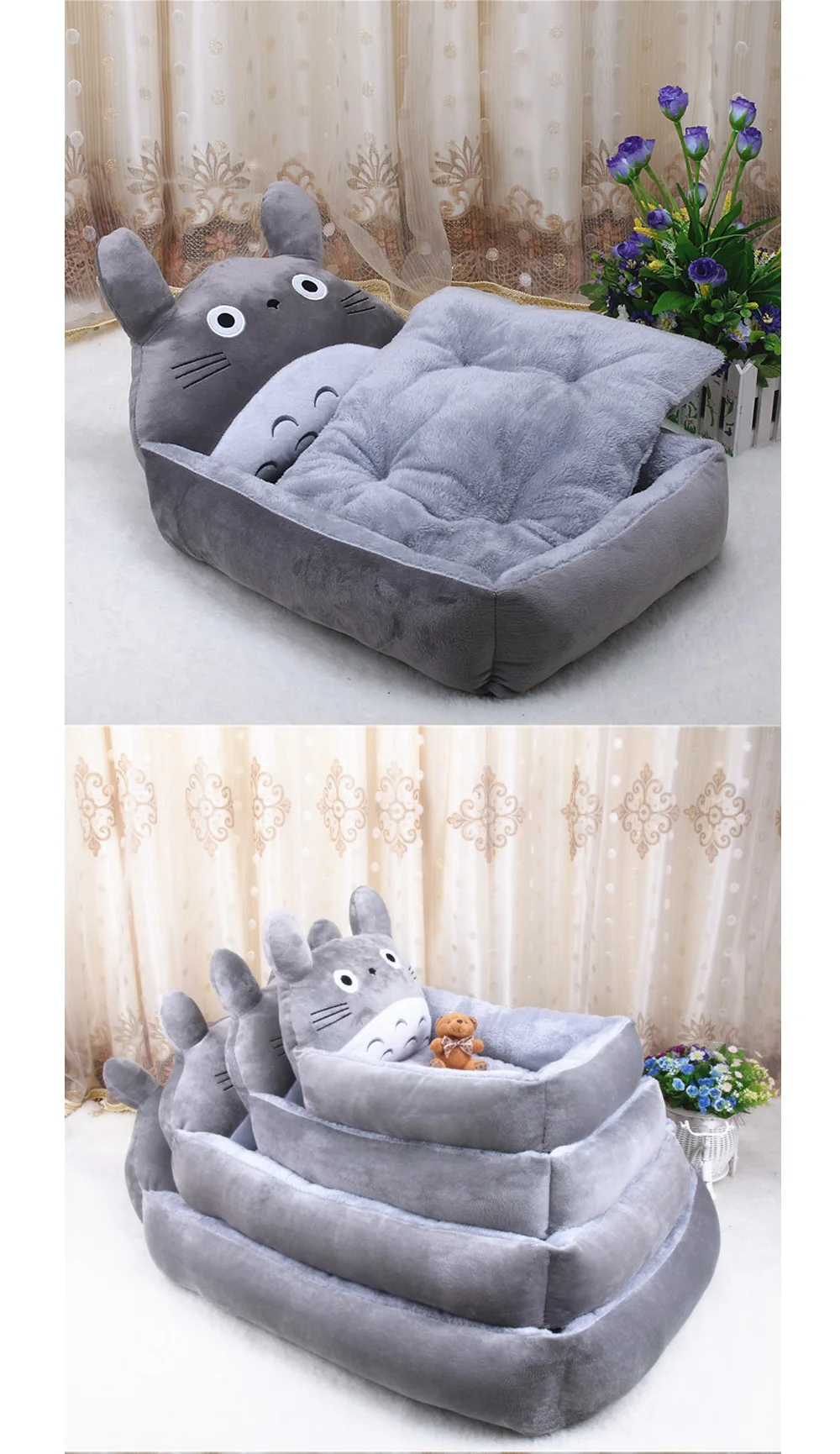 pet dog bed Animal Cartoon Shaped Dog House Sofa Puppy Flannel Kennel Cat Litter pet cat Mats big dog bed cat kennel Plush mat