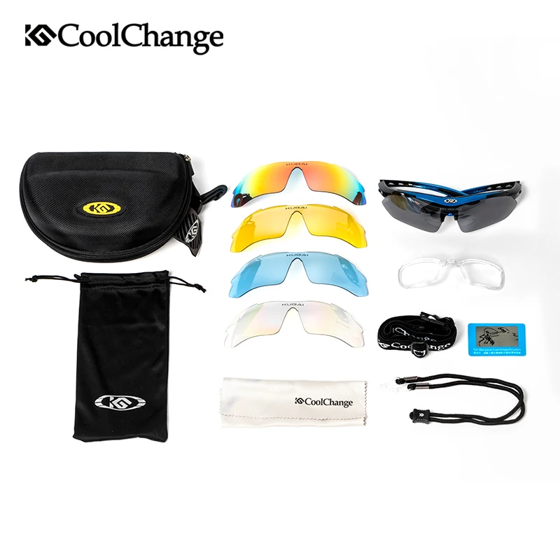 Поляризованные велосипедные очки CoolChange спортивные солнцезащитные защитные
