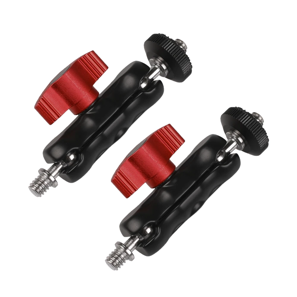 2 шт. многофункциональная двойная шаровая Головка Magic Arm с винтом 360 градусов 1/4