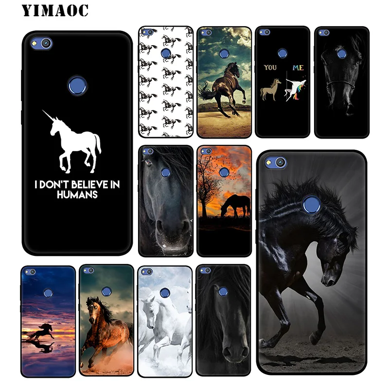 YIMAOC Horse Running Art Soft Case for Huawei Mate 20 10 P30 P20 Pro P10 P9 P Smart Z 2019 &amp Nova 3 3i Lite |