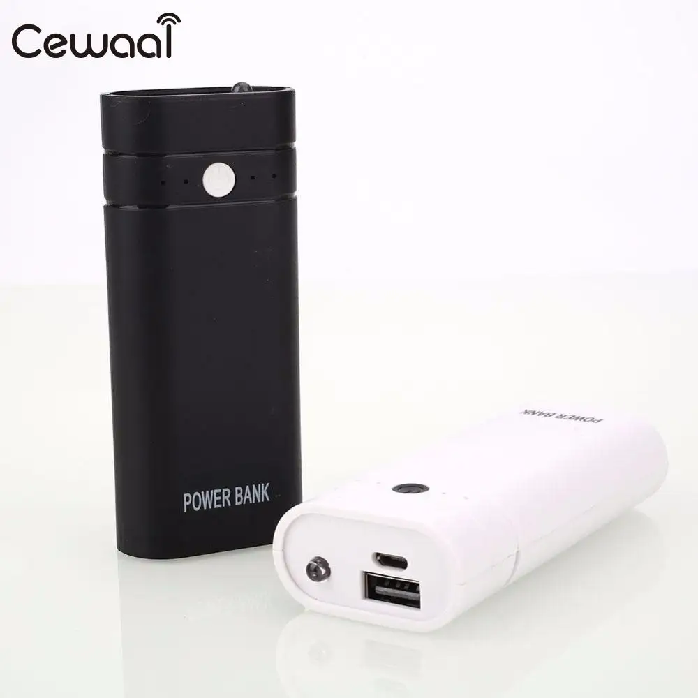 Cewaal Портативный Новый коричневый 5 V Перезаряжаемый USB мобильный Банк питания 2 шт