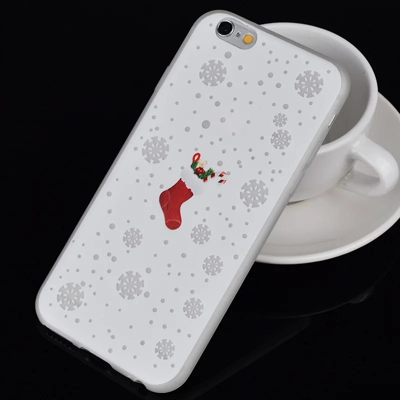 Чехол ZUCZUG Merry Christmas Luminous для iPhone 7 Plus 6 6s мягкий силиконовый тонкий светящийся в