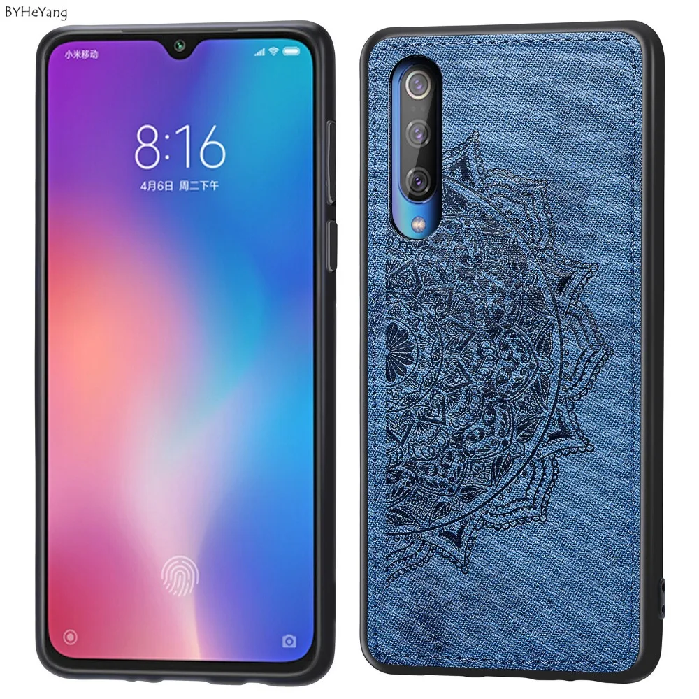 Чехол для Xiaomi mi 9 роскошный тканевый жесткий ударопрочный чехол задней панели из