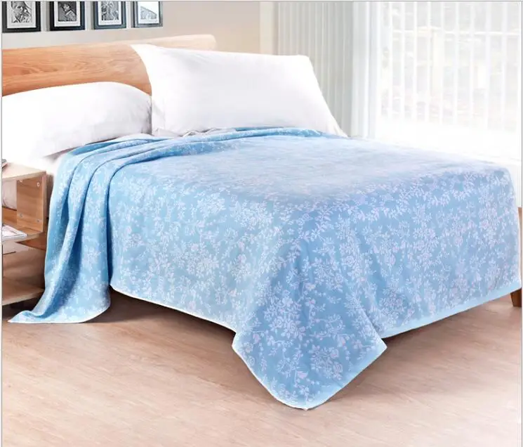 2017 New Cotton Towel Blanket -1PC 100% Cotton Blanket on Bed Jacquard Throw Blanket Air-Condition Blanket