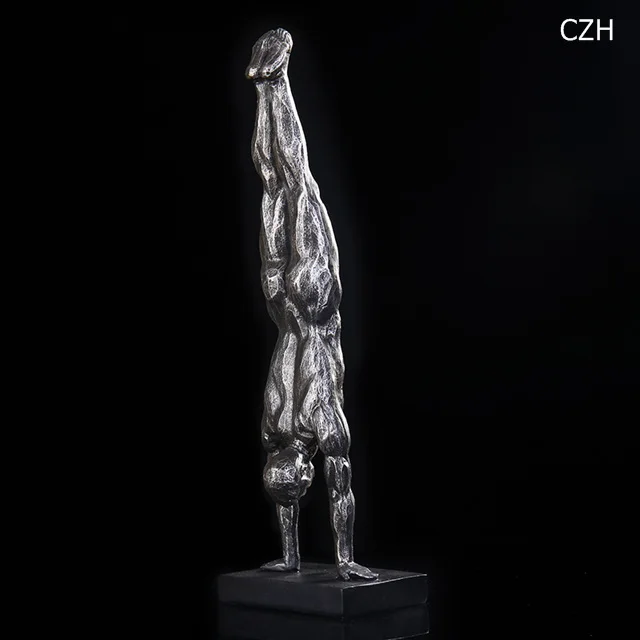 Абстрактная Мужская гимнастическая статуэтка, полимерная Подставка для рук, скульптура, спортивный персонаж, украшение, Орна, Мужская футболка, подарок и аксессуары для рукоделия