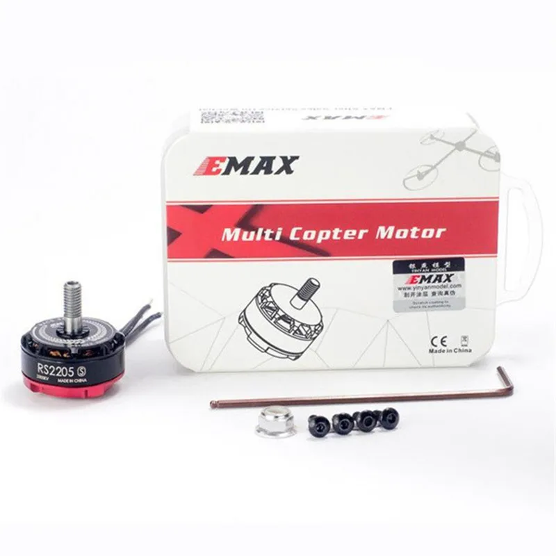 4x Emax RS2205S 2300KV гоночный бесщеточный двигатель для FPV Дрон RC мультироторный