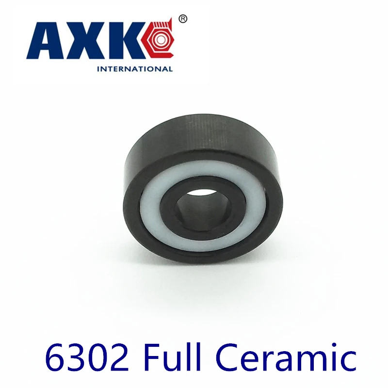 Axk 6302 Полный керамический подшипник (1 шт.) 15*42*13 мм Si3n4 материал 6302ce все