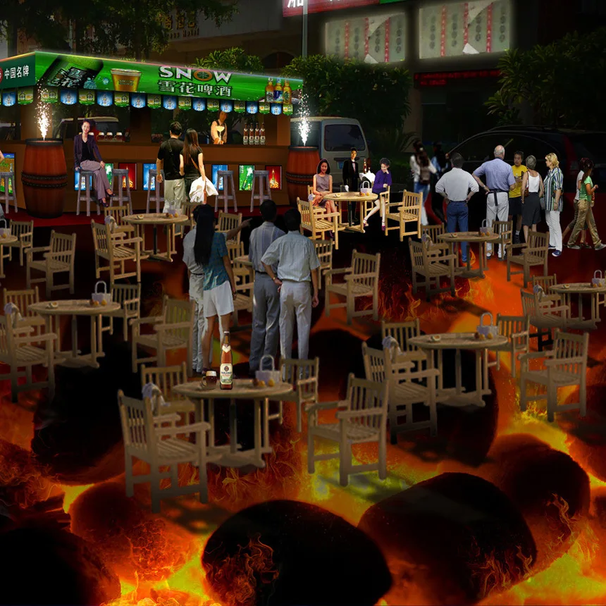 Самоклеящиеся водонепроницаемые 3D панели для пола настенные фрески с рисунком