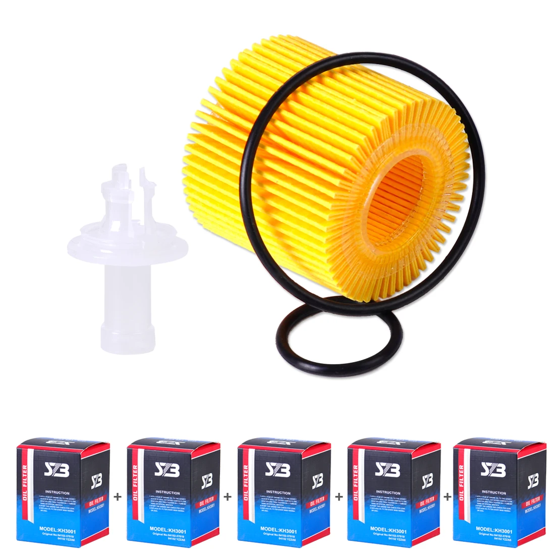 

CITALL 5pcs Oil Filter 04152-YZZA6 for Toyota Corolla Prius Matrix Prius Scion xD Lexus CT200H Pontiac Vibe 2009~ 2013 2014 2015