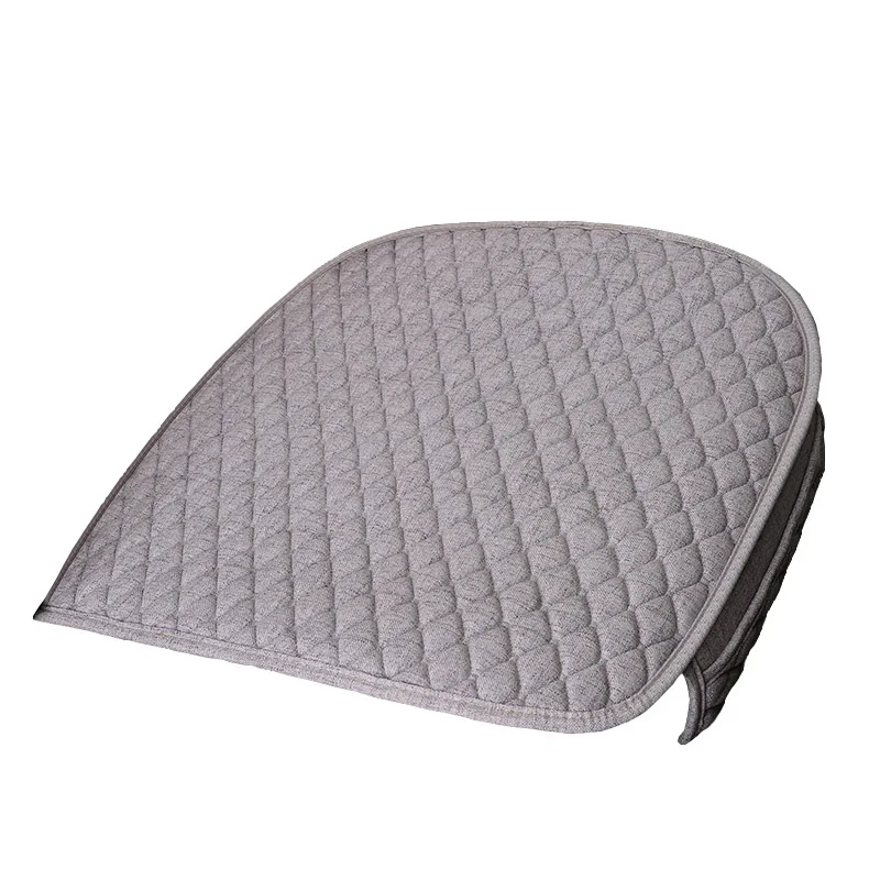 1PC Front Gray Набор чехлов для автомобильных сидений, автомобильные чехлы, льняные автомобильные противоскользящие дышащие всесезонные Защитные чехлы для автомобилей, аксессуары для интерьера - Название цвета: 1PC Front Gray