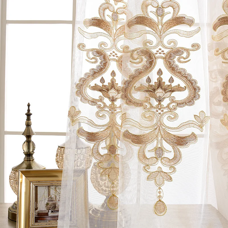 Простые европейские вышитые жалюзи занавески s для гостиной столовой спальни |