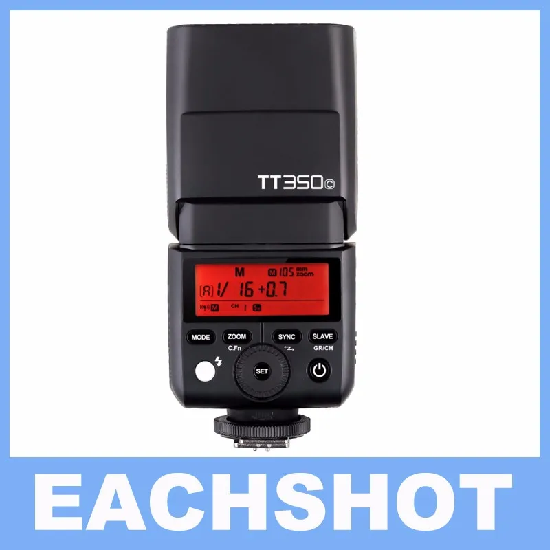 

Godox TT350C 2.4G HSS 1/8000s TTL GN36 Wireless Speedlite Flash for Canon EOS M M2 M5 M6, for Canon Cameras 5D Mark III 80D 70D