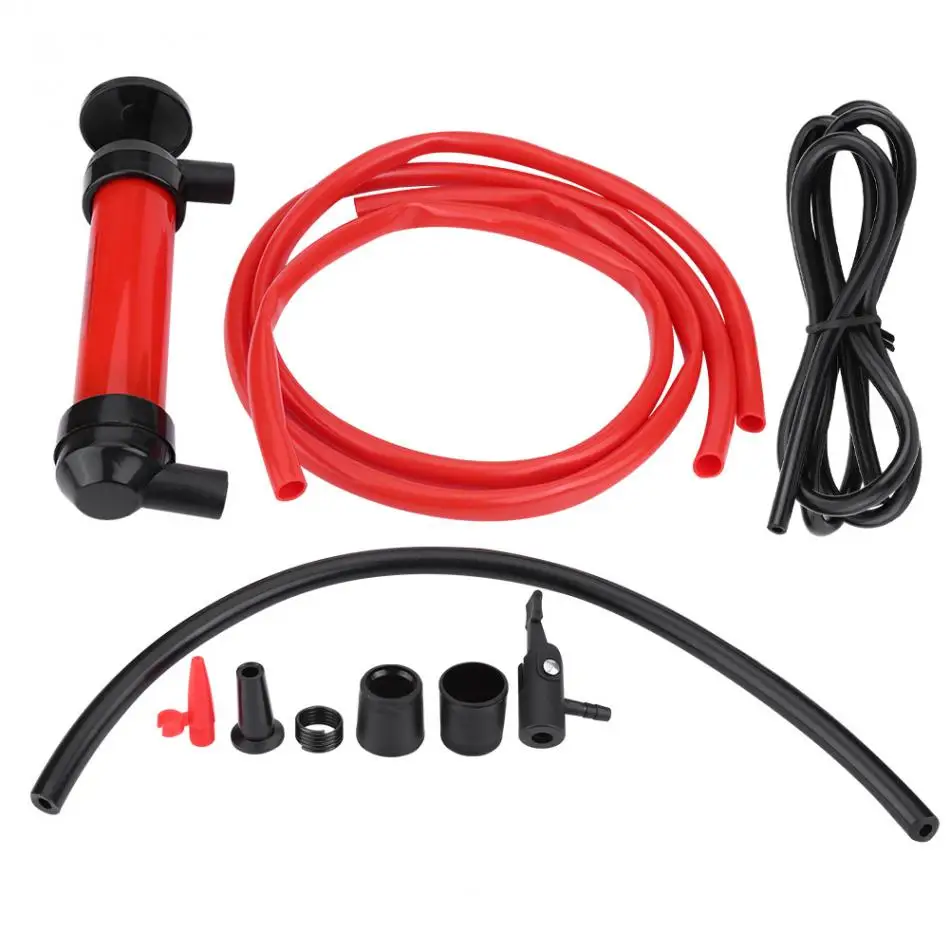 1Set Universal Manual Hand Siphon Syphon Pumps Oil Gasoline Diesel Fuel Liquid Transfer Pipe Refuel Sucker Car Accessories | Автомобили и