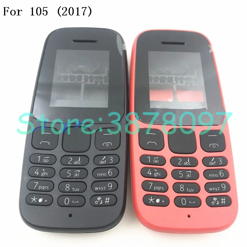 Высококачественный чехол накладка для Nokia 105 2017 + задняя крышка английская