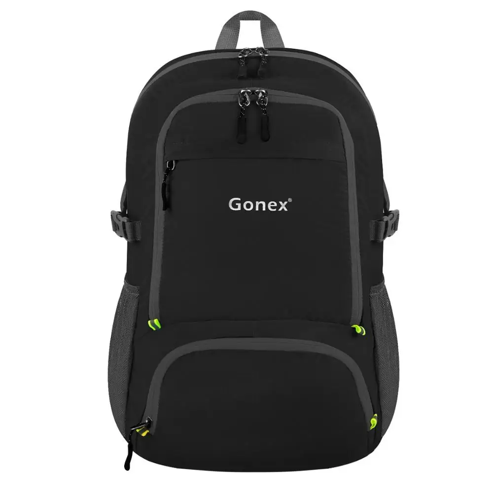 

Gonex 30L Ultralight Backpack Foldable Daypack City Bag for School Travel Hiking Outdoor Sport Black 210D Nylon 2019 MEN WOMEN