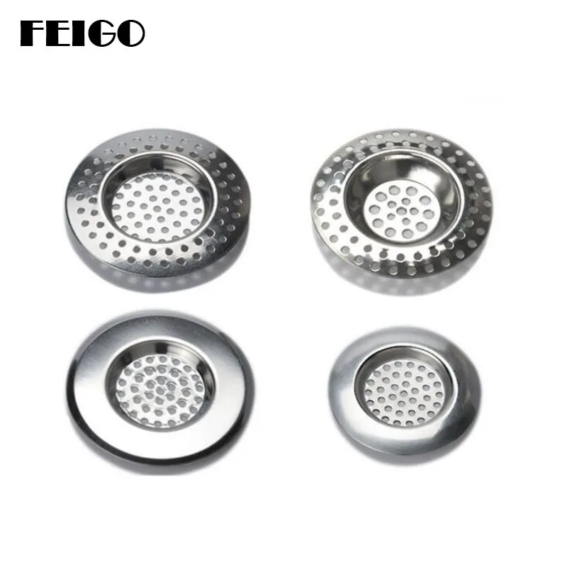 

FEIGO Sink Filter Stainless Steel Sewer Filter Mesh Sink Strainer Kitchen / Waste Stopper Prevent Clogging Kitchen Gadgets F58