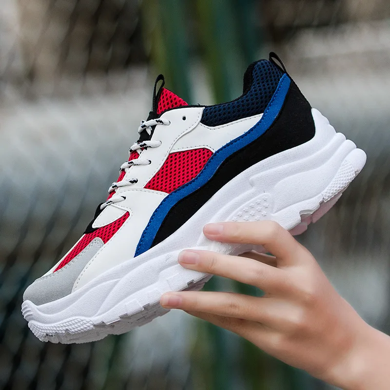 Spring and summer new men's shoes breathable mesh couple super fire old Korean casual shoes. | Обувь