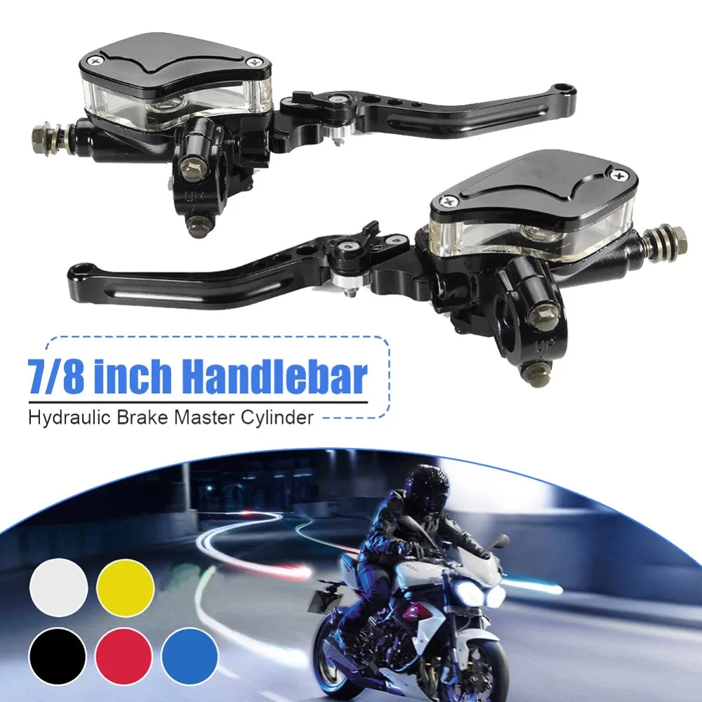 2 шт. мотоцикл Гидравлический Главный цилиндр тормозной муфты резервуар Рычаг