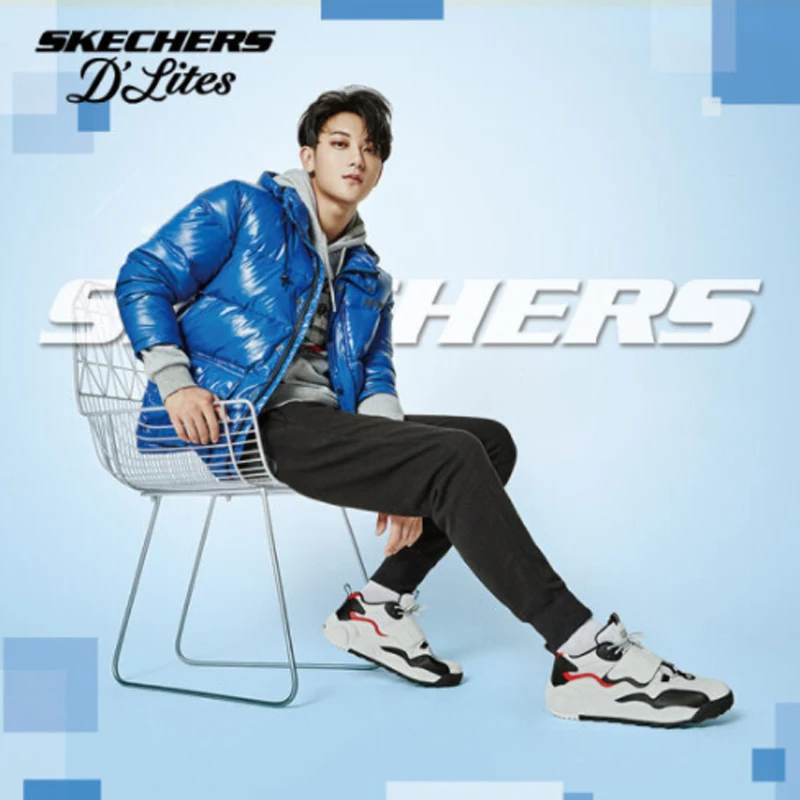 Skechers/Мужская обувь D'lites повседневная на платформе мужские кроссовки Лидер