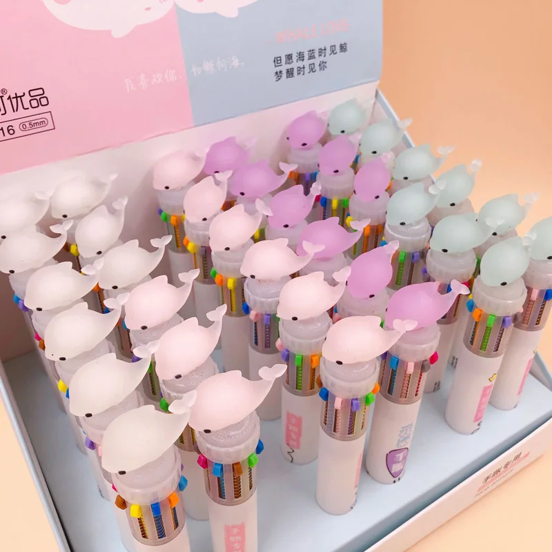Kawaii мульти Цвет ручка 10 цветов Стильная футболка с изображением персонажей