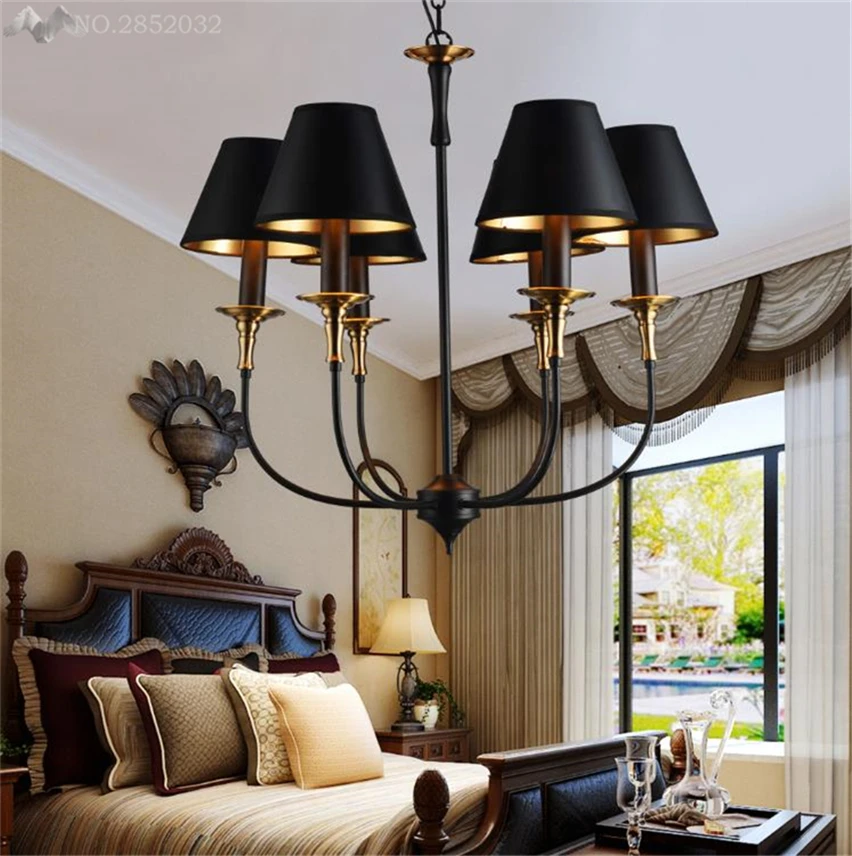 JW_America Retro Chandeliers Lights Lighting Vintage Hanging Lamps for Bedroom Dining Living Room Restaurant Fixture | Освещение