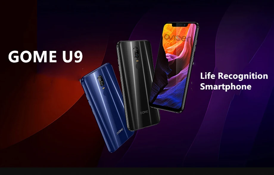 GOME U9 смартфон MTK Helio P23 6 ГБ 64 Гб Voiceprint Распознавание отпечатков пальцев лица 16,0 Мп мобильный телефон