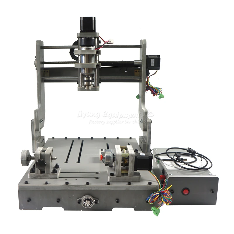 

Mini cnc 3040 pcb milling machine wood caving router work stroke 300*400*120mm 300w spindle Parallel port
